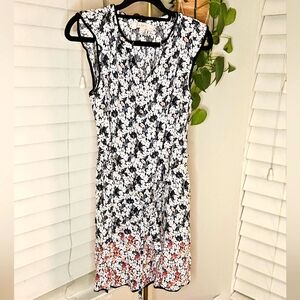 LOFT Blue and White Mini Sundress